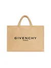 Givenchy Women's Large G Tote Shopping Bag In Raffia In Natural
