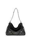 Givenchy Women Large Voyou Shoulder Bag In Shiny Leather In Black