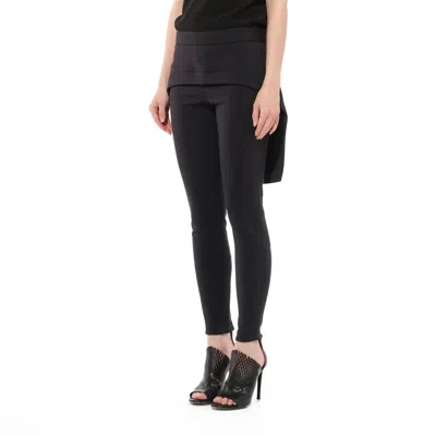 Givenchy Women's Layered Skirt Pants With Zip In Black