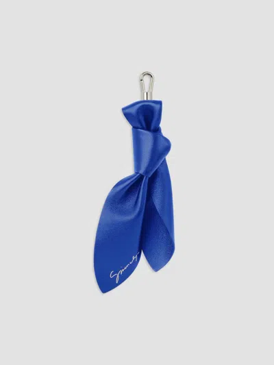 Givenchy Women's Leather Bow Bag Charm In Cobalt Blue