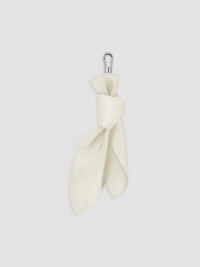 Givenchy Women's Leather Bow Bag Charm In Ivory