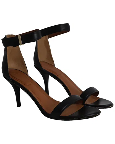 Givenchy Women's Leather Nadia Ankle Strap Sandal, Size 40.5 (authentic Pre-  Loved) In Black