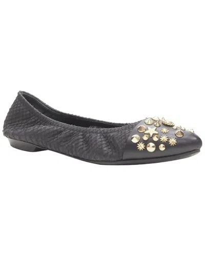 Givenchy Women's Leather Riccardo Tisci Star Spike Stud Toe Cap Ballerina Flat  (authentic Pre-loved In Black