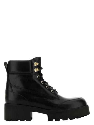 GIVENCHY WOMEN'S LEATHER TREKKER ANKLE BOOTS