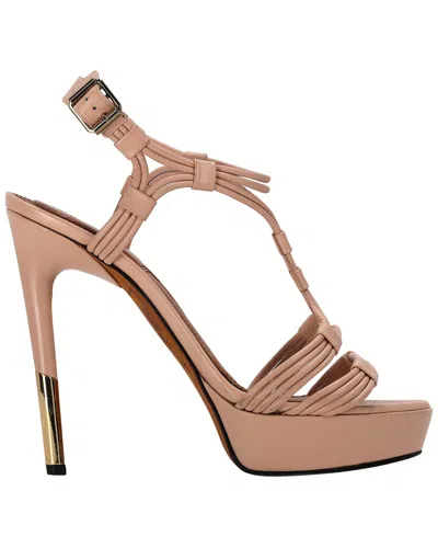 Givenchy Women's Leather T-strap Platform Sandal (authentic Pre-loved) In Multi