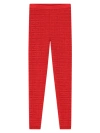 Givenchy Women's Leggings In 4g Jacquard In Red
