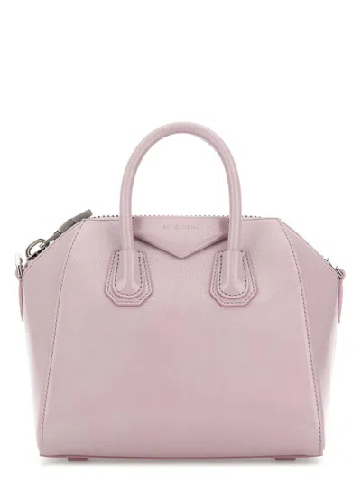 GIVENCHY WOMEN'S LILAC LEATHER MINI ANTIGONA HANDBAG
