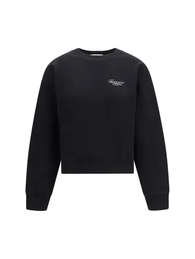 GIVENCHY GIVENCHY WOMEN LOGO BRUSHED FABRIC SWEATSHIRT