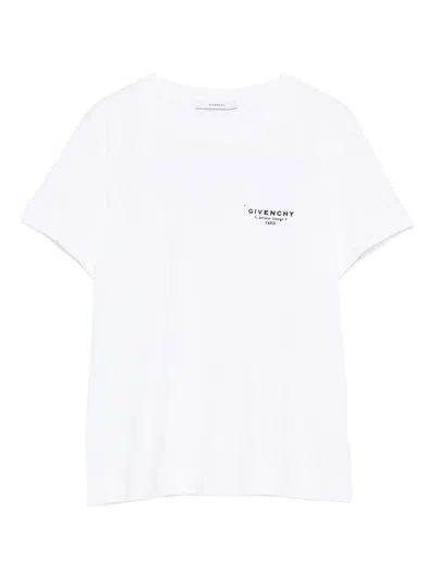 Givenchy Women Logo Cotton T-shirt In White