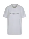 Givenchy 4g Emblem Printed Crewneck T-shirt In White
