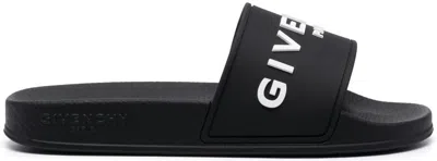 GIVENCHY WOMEN'S LOGO POOL SLIDES