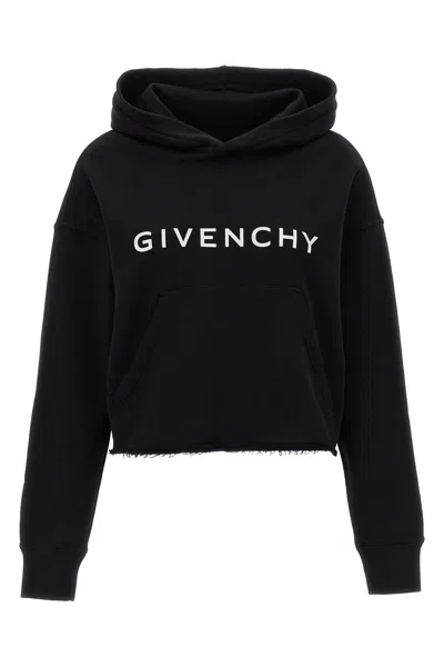 GIVENCHY GIVENCHY WOMEN LOGO PRINT HOODIE