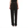 Givenchy Logo Waist Neoprene Track Pants In Black/red
