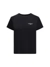 Givenchy Black Crew Neck T-shirt With Logo On Front And Back In Cotton Woman In Black