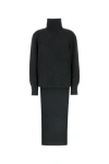 Givenchy Turtleneck Long-back Wool-cashmere Sweater In Multicolor