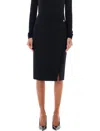 Givenchy Skirt In Wool With 4g Detail In Black