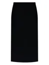 Givenchy Tailored High-waisted Midi Skirt With Back Pleats In Black
