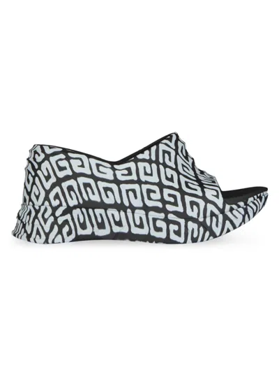 Givenchy Marshmallow 4g Slide Sandals In Black White