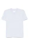 Givenchy Mc Slim Baby Blue T-shirt Embroidered Logo In Baby Blue