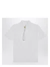 Givenchy White T-shirt With Buttoned Collar In White