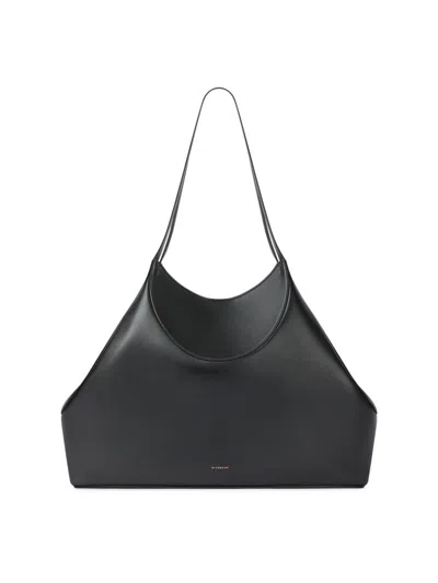 Givenchy Women's Medium Facet Tote Bag In Grained Leather In Black