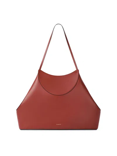 Givenchy Women's Medium Facet Tote Bag In Grained Leather In Brown