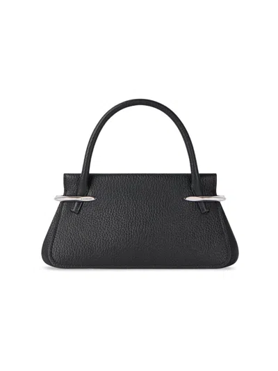 Givenchy Women's Medium Pinch Top Handle Bag In Grained Leather In Black