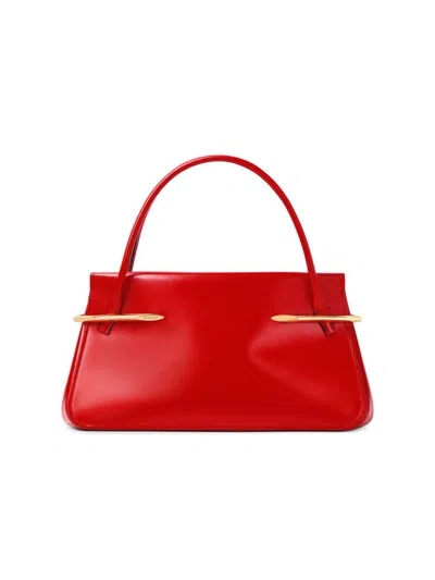 Givenchy Medium Pinch Bag In Leather In Red