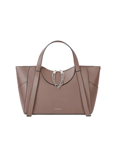 Givenchy Women's Medium The Snatch Top Handle Bag In Grained Leather In Brown