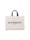Givenchy G-tote Medium Shopping Bag In Canvas In White