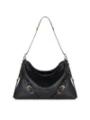 Givenchy Black Voyou Medium Shoulder Bag In Black