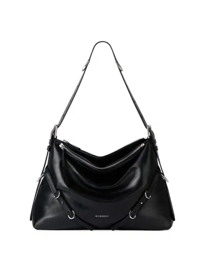 Givenchy Women's Medium Voyou Shoulder Bag In Nappa Leather In Black