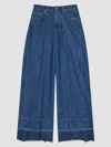 Givenchy Medium Blue Wide Leg Jeans In Blue