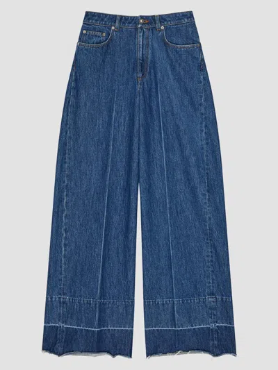 Givenchy Medium Blue Wide Leg Jeans
