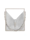 GIVENCHY WOMEN'S MICRO CUT OUT BAG IN SATIN AND STRASS WITH FRAME