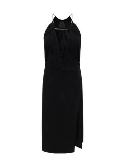 GIVENCHY GIVENCHY WOMEN MIDI DRESS WITH HALTER NECKLINE