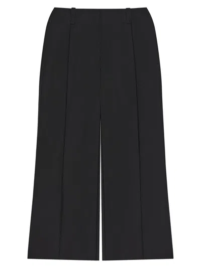 Givenchy Women's Midi Pants Skirt In Wool And Mohair In Black