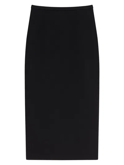 Givenchy Women's Midi Skirt In Crepe In Black