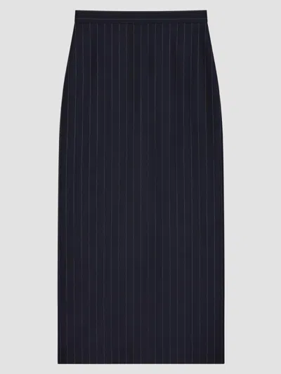 GIVENCHY WOMEN'S MIDI STRIPED SKIRT IN WOOL