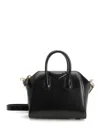 Givenchy Mini Antigona Bag In Box Leather In Black