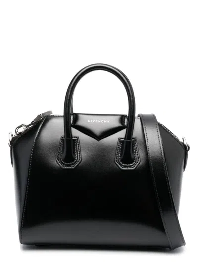 Givenchy Women's Mini Antigona Bag With Logo In Black