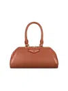 Givenchy Mini Antigona East-west Bag In Box Leather In Brown