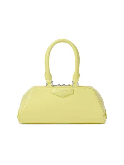 Givenchy Women's Mini Antigona Cube East-west Top Handle Bag In Yellow