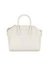 Givenchy Women's Mini Antigona Top Handle Bag In Box Leather In White