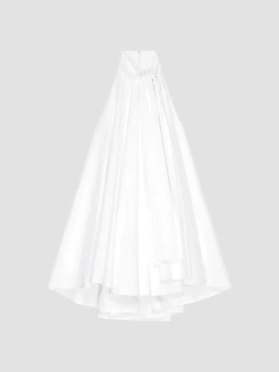 Givenchy Mini Dress In Poplin With Bow In White