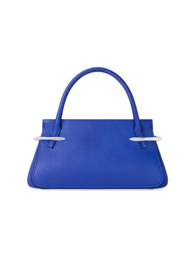Givenchy Women's Mini Pinch Top Handle Bag In Grained Leather In Blue