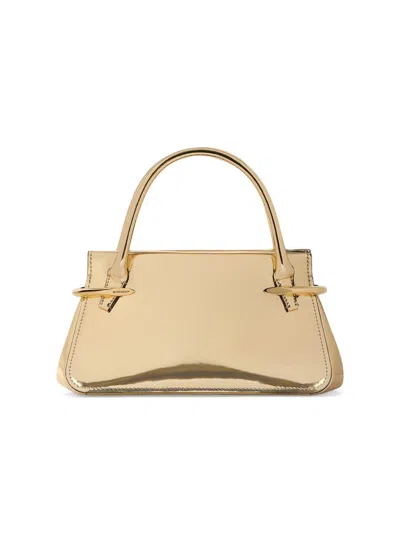 Givenchy Women's Mini Pinch Top Handle Bag In Mirror Effect Leather In Gold