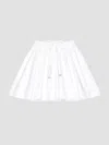 Givenchy Drawstring Mini Pleated Skirt In White