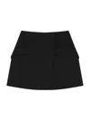 Givenchy Flap-pocket Mini Skirt In Black