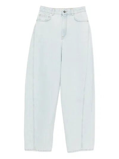 Givenchy Women's Mini Waist Jeans With Loops And Zipped Closure - Size 26 In Blue